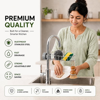 Kitchen Sink Organiser Stainless Steel