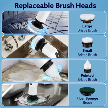 Electric Spin Scrubber | Rechargeable Power Cleaning Brush