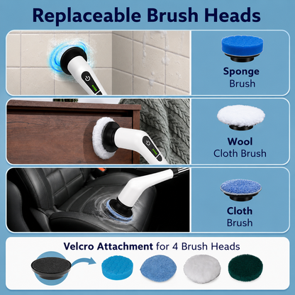 Electric Spin Scrubber | Rechargeable Power Cleaning Brush