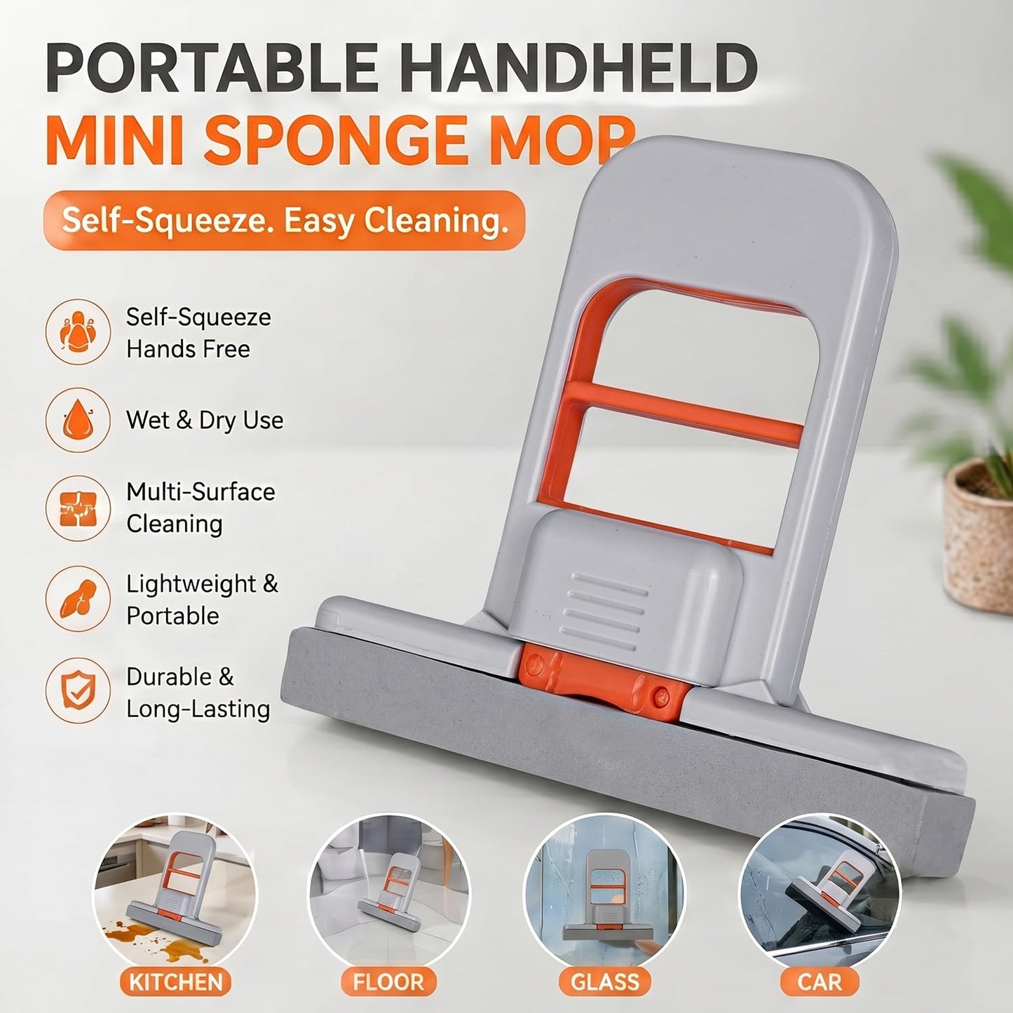 Mini Foldable Sponge Mop